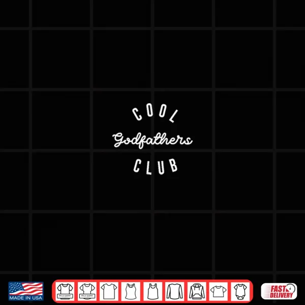 Design Mens Cool Godfathers Club Pregnancy Announcement Cool Pop Shirt
