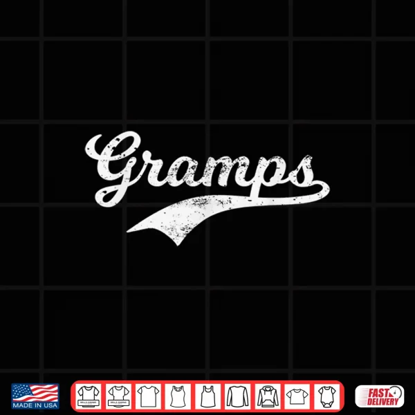 Design Mens Gramps GIFT Grandpa Papa Grandad Fathers Day T Shirt