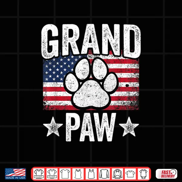 Mens Grandpaw Dog Grandpa Father'S Day Family Grandkids Shirt 4 Design Mens Grandpaw Dog Grandpa Fathers Day Family Grandkids Shirt