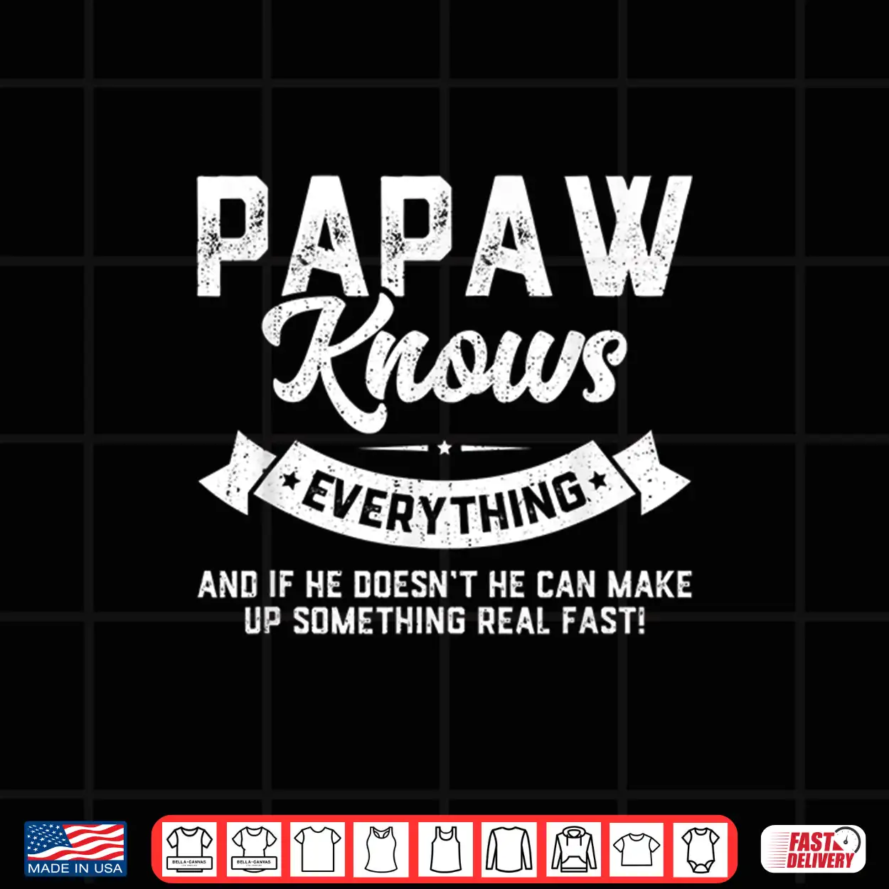 Mens Papaw Knows Everything Shirt 60Th Gift Funny Father’S Day Shirt Mens Papaw Knows Everything Shirt 60Th Gift Funny Father’S Day Shirt