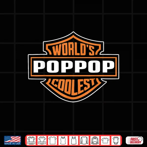 Mens World'S Coolest Poppop Best Dad In The World Father'S Day Shirt 4 Design Mens Worlds Coolest Poppop Best Dad In The World Fathers Day Shirt