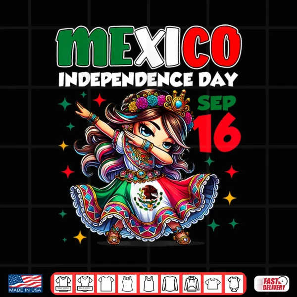Mexico Independence Day September 16 Celebration Girls Shirt 4 Design Mexico Independence Day September 16 Celebration girls Shirt