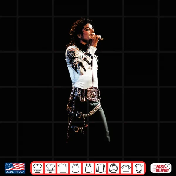 Design Michael Jackson Bad World Tour Man in The Mirror 1988 Shirt