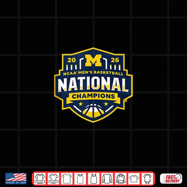 Design Michigan Wolverines National Champs 2026 Basketball Logo Shirt
