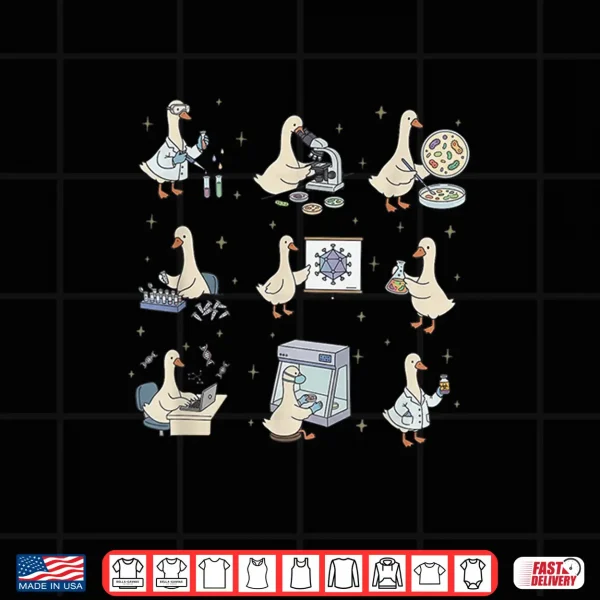 Design Microbiologist Silly Goose Funny Biochemist Lab Tech MLS MLT Shirt