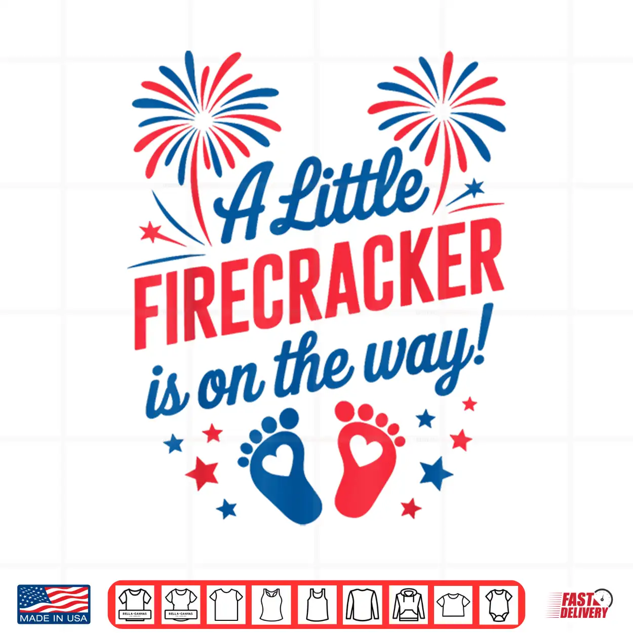 Mom 4Th Of July Baby Reveal Little Firecracker Is On The Way Shirt Mom 4Th Of July Baby Reveal Little Firecracker Is On The Way Shirt