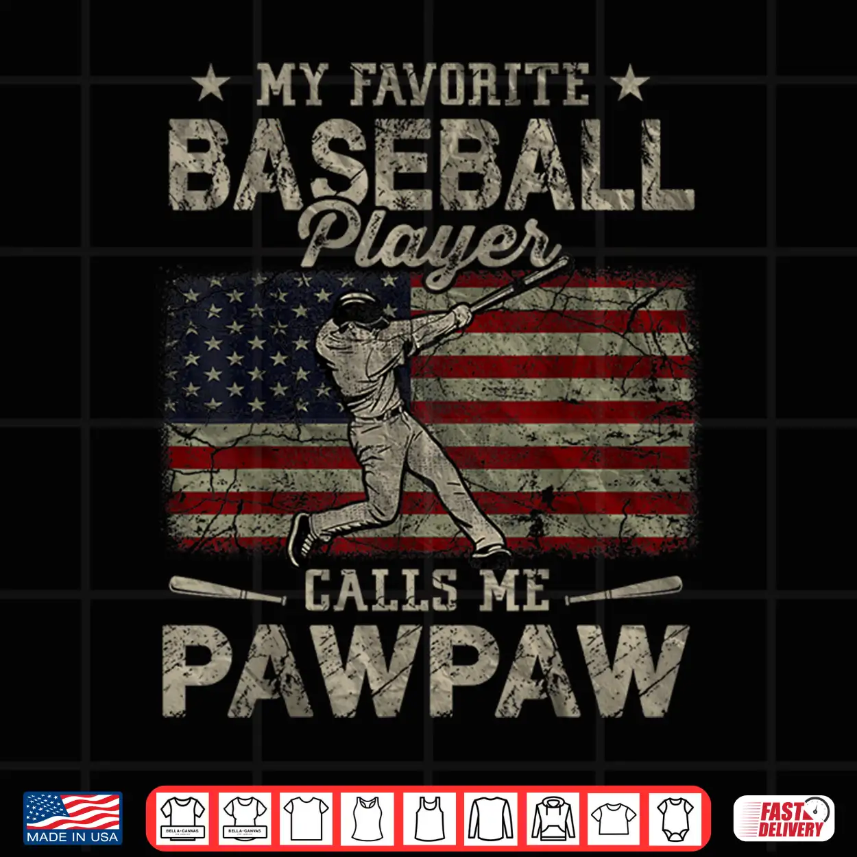 My Favorite Baseball Player Calls Me Pawpaw Father’S Day Shirt My Favorite Baseball Player Calls Me Pawpaw Father’S Day Shirt