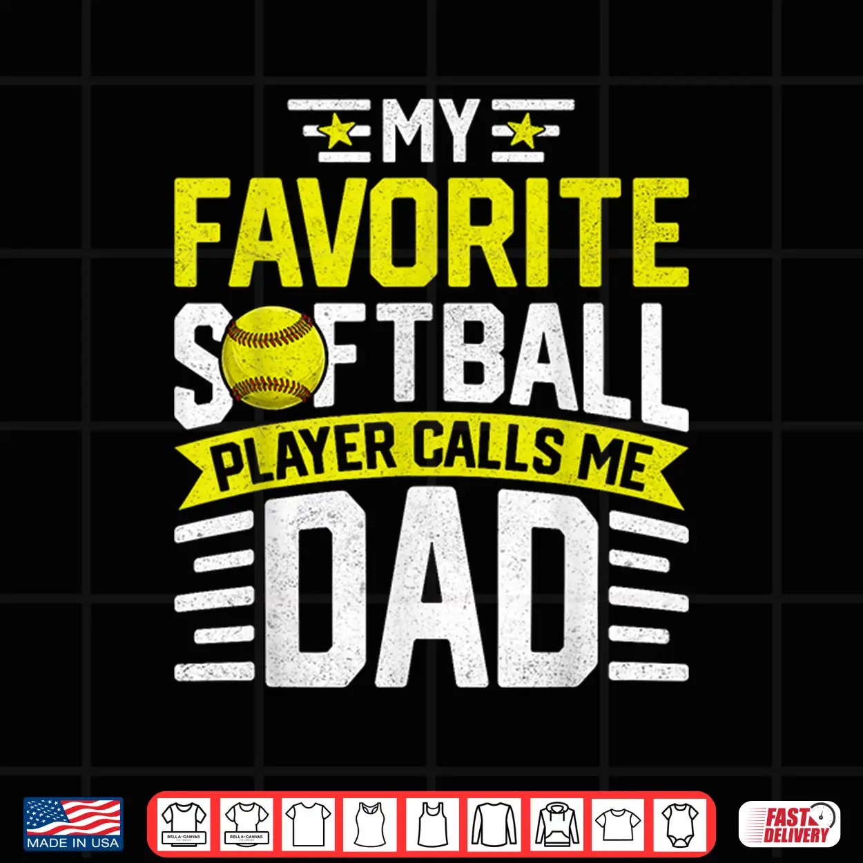 My Favorite Softball Player Calls Me Dad Father’S Day Shirt My Favorite Softball Player Calls Me Dad Father’S Day Shirt