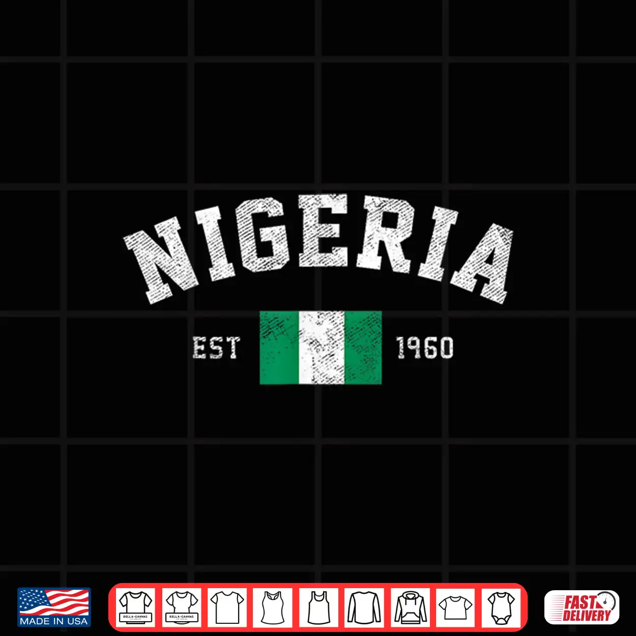 Nigeria Est. 1960 Nigerian Flag Independence Day Shirt Nigeria Est. 1960 Nigerian Flag Independence Day Shirt