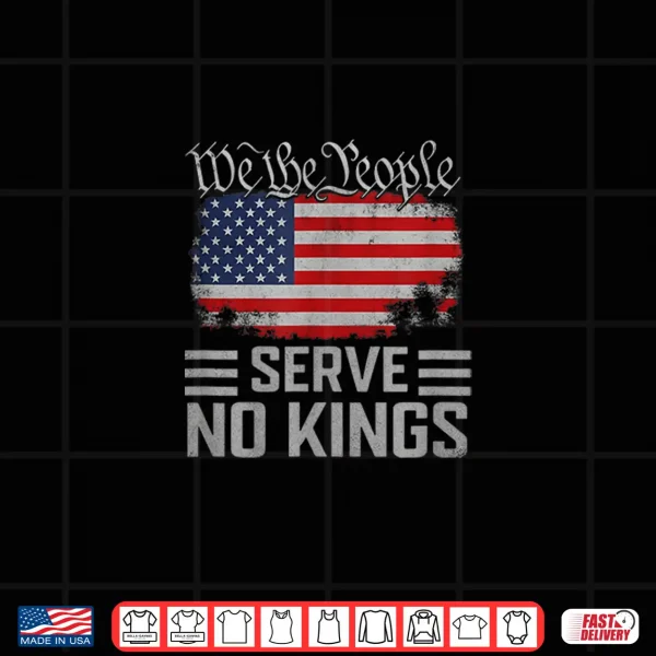 Design No Kings Day Vintage Patriotic Freedom 2025 Shirt