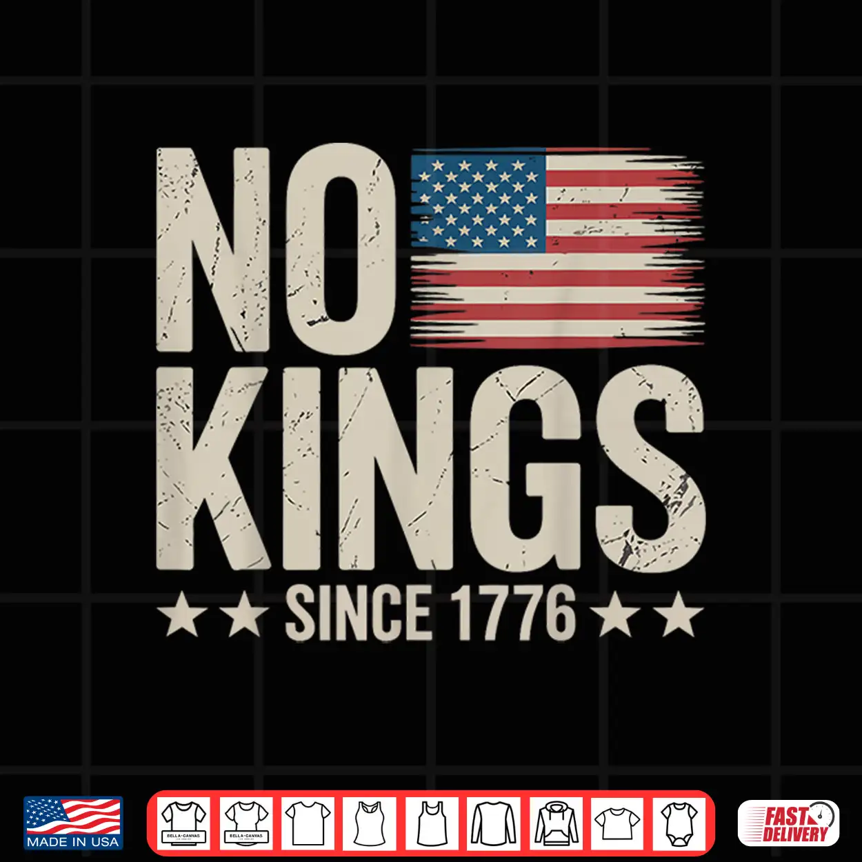 No Kings In America Since 1776 Independence Day Shirt No Kings In America Since 1776 Independence Day Shirt