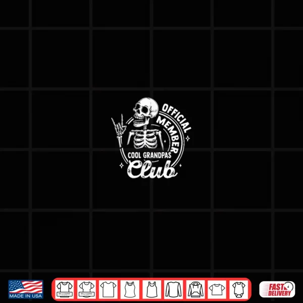 Official Member Cool Grandpas Club Family Father'S Day Shirt 4 Design Official Member Cool Grandpas Club Family Fathers Day Shirt