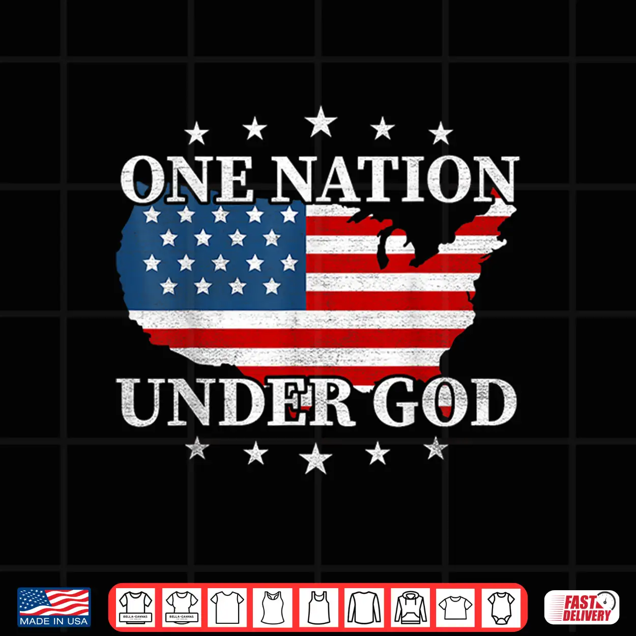 One Nation Under God Us Flag Patriotic American 4Th Of July Shirt One Nation Under God Us Flag Patriotic American 4Th Of July Shirt