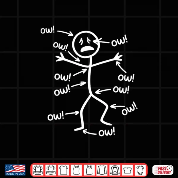 Design Ow Ow Ow Ow Ow Ow Ow Character Shirt