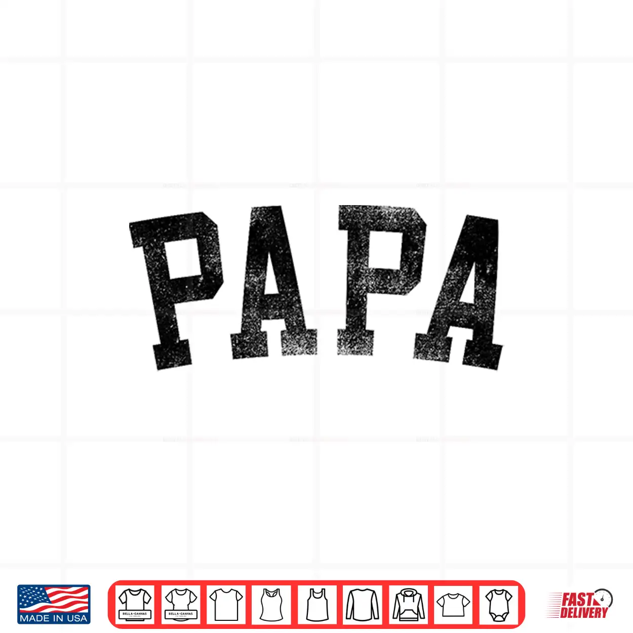 Papa Classic Bold Font Birthday Papa Shirt Papa Classic Bold Font Birthday Papa Shirt