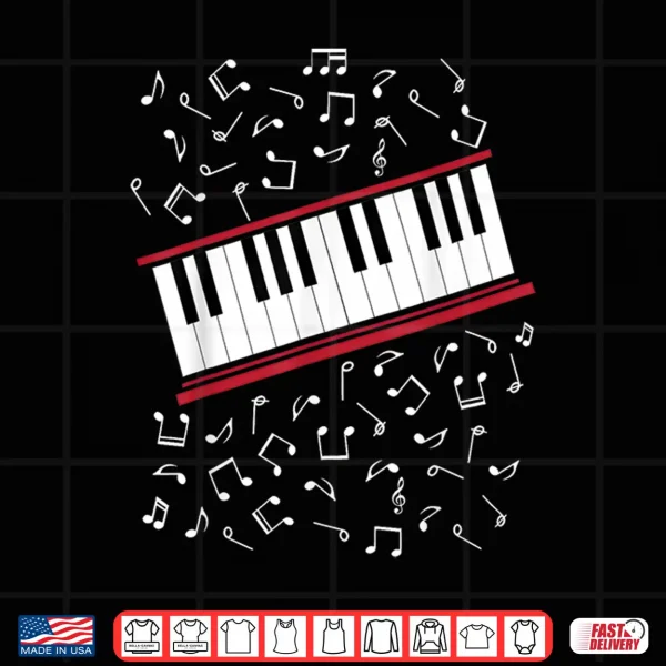 Design Piano Beat it Music Cosplay Shirt
