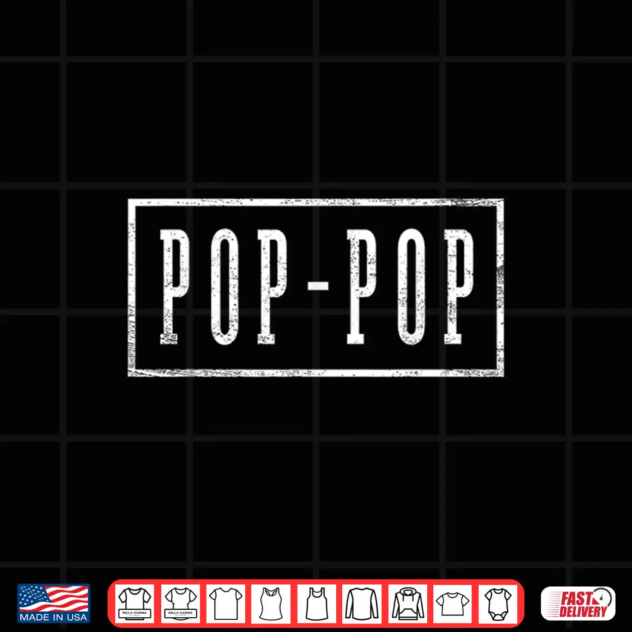 Pop Pop Sleek Framed Design Father’S Day Pop Pop Shirt Pop Pop Sleek Framed Design Father’S Day Pop Pop Shirt