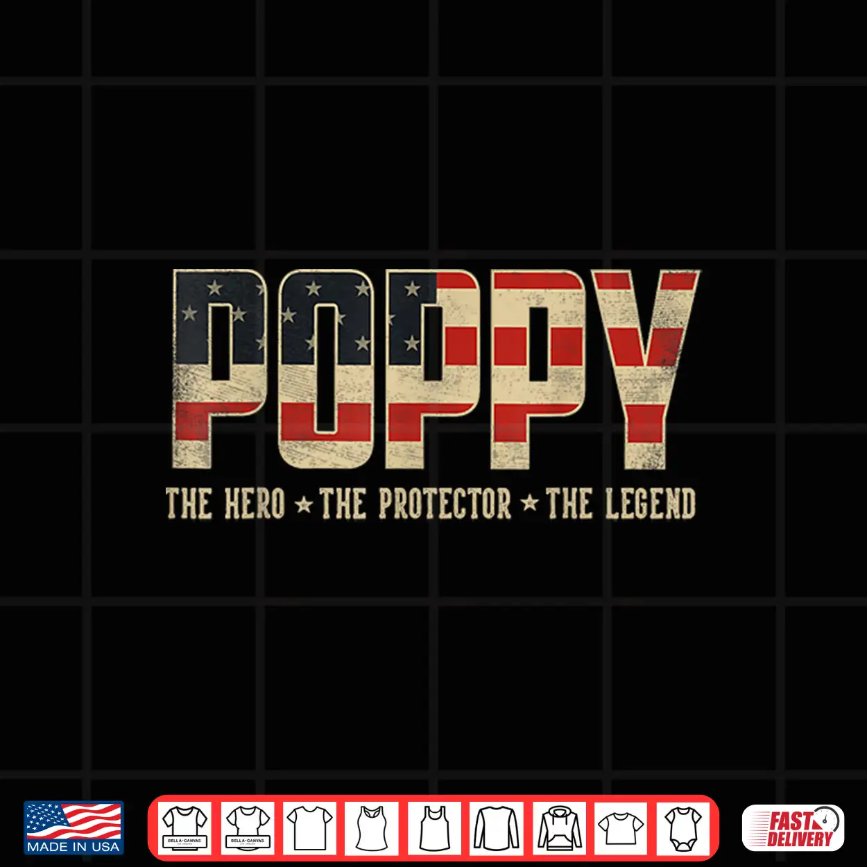 Poppy Protector Hero Legend Usa Flag Poppy Father’S Day Shirt Poppy Protector Hero Legend Usa Flag Poppy Father’S Day Shirt