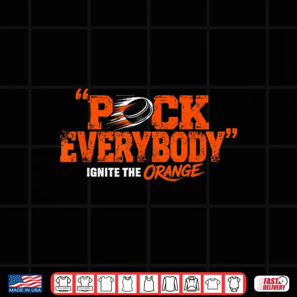 Design Puck Everybody Orange Shirt