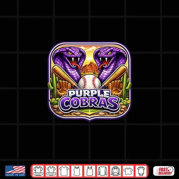 Purple Cobras Shirt 4 Design Purple Cobras Shirt
