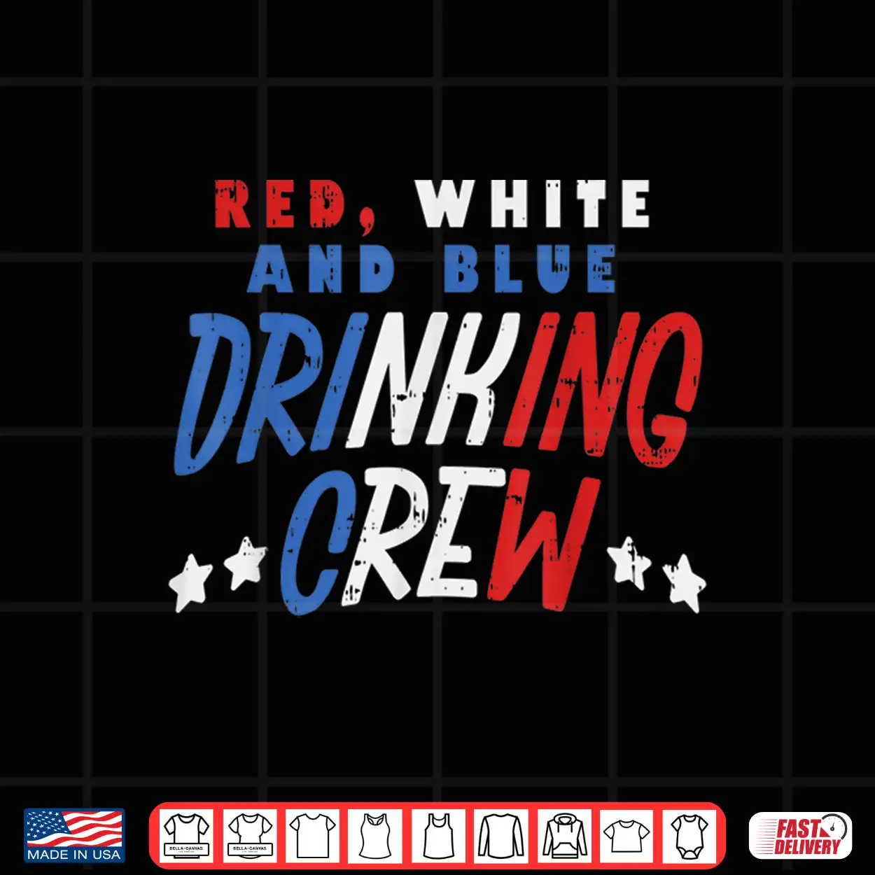 Red White And Blue Drinking Crew Funny Usa 4Th Of July Party Shirt Red White And Blue Drinking Crew Funny Usa 4Th Of July Party Shirt