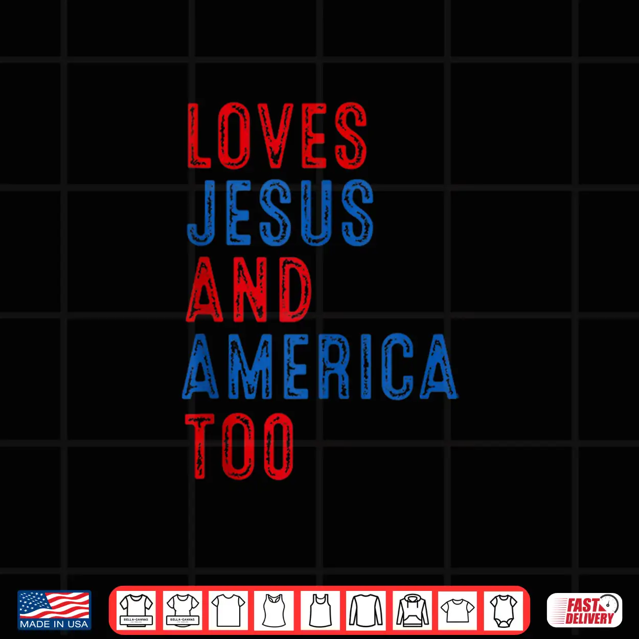 Retro Loves Jesus And America Too God Christian 4Th Of July Shirt Retro Loves Jesus And America Too God Christian 4Th Of July Shirt