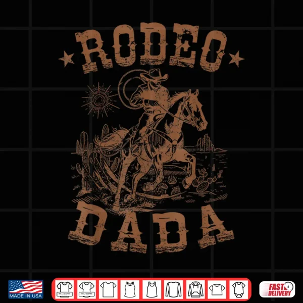 Design Rodeo Dada Western Cowboy Family Matching Fathers Day Shirt