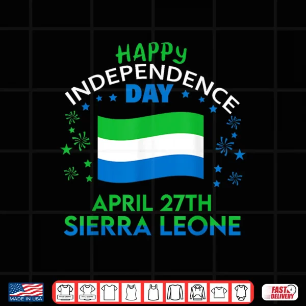 Sierra Leone 64Th Independence Day Sierra Leonean Pride Shirt 4 Design Sierra Leone 64th Independence Day Sierra Leonean Pride Shirt