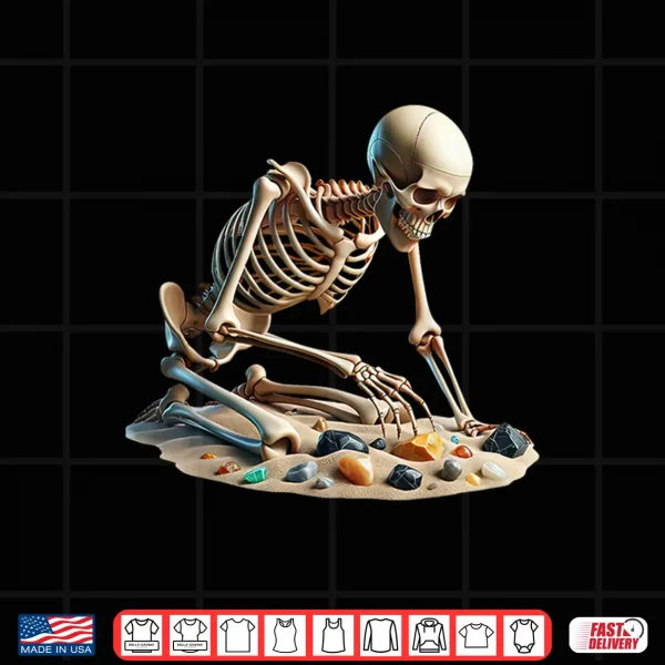 Skeleton Rock Collecting Geologist Gemstone Geology Teacher Shirt 4 Design Skeleton Rock Collecting Geologist Gemstone Geology Teacher Shirt