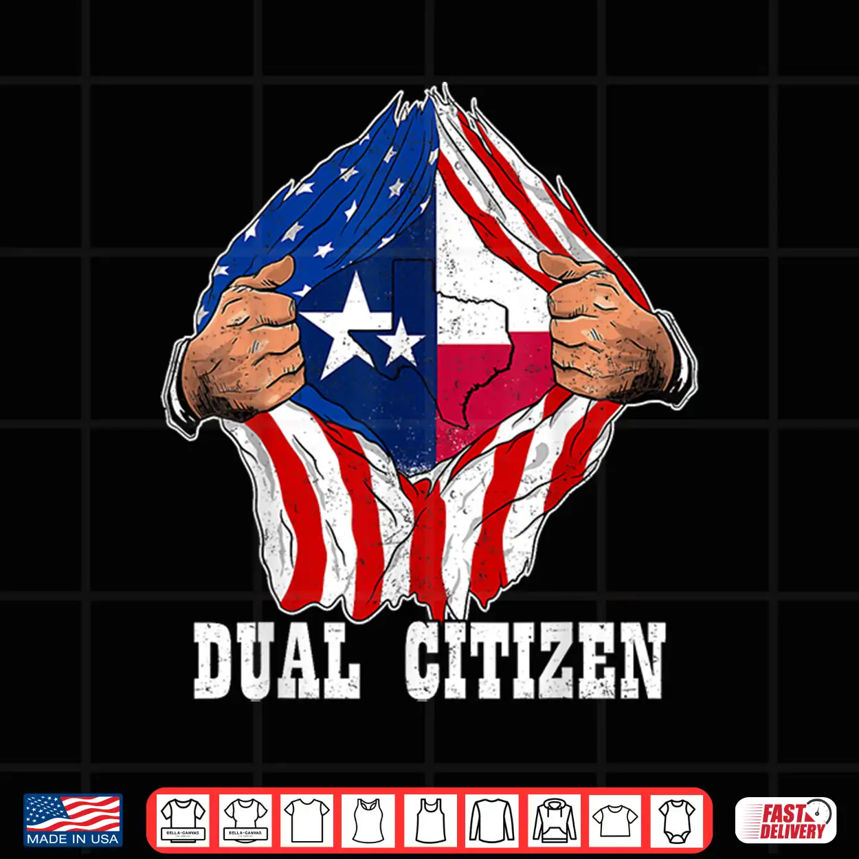 Texas Independence Day Dual Citizen Texan & American Flag Shirt Texas Independence Day Dual Citizen Texan & American Flag Shirt