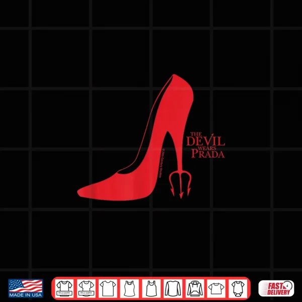Design The Devil Wears Prada Red Heel Pitchfork Logo Shirt