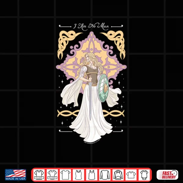 Design The Lord of the Rings Eowyn I Am No Man Quote Celestial Art Premium Tri Blend Shirt