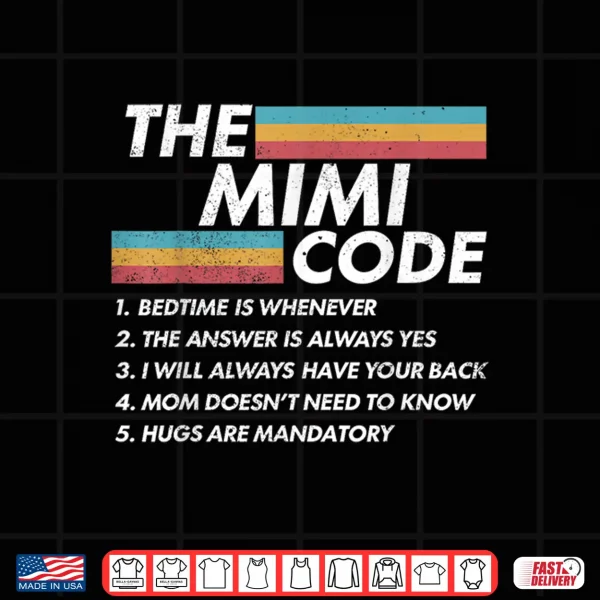 Design The Mimi Code Bedtime is Whenever The Answer is Always Moms Shirt
