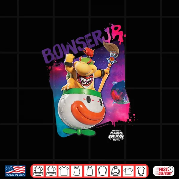 The Super Mario Galaxy Movie Bowser Jr Shirt 4 Design The Super Mario Galaxy Movie Bowser Jr Shirt