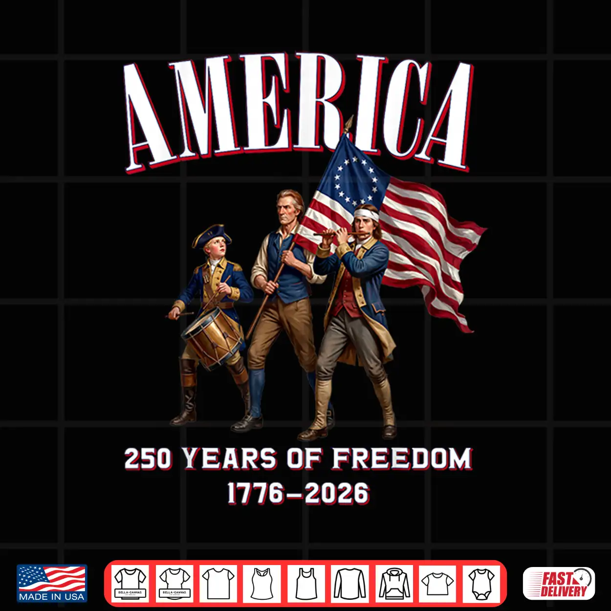 Usa Two Hundred Fifty Years Of Freedom In America Spirit Shirt Usa Two Hundred Fifty Years Of Freedom In America Spirit Shirt