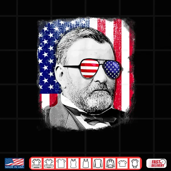 Design Ulysses S Grant US flag shirt 4th of July