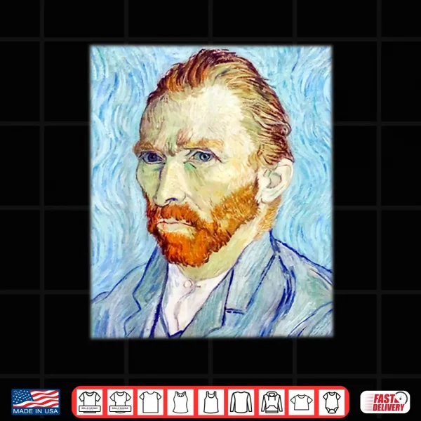 Vincent Van Gogh Self Portrait Shirt 4 Design Vincent Van Gogh Self Portrait Shirt