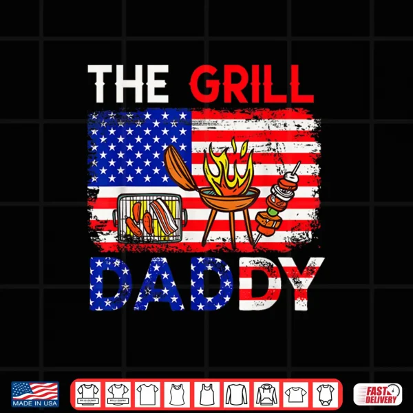 Vintage American Flag The Grill Dad Costume Bbq Grilling Shirt 4 Design Vintage American Flag The Grill Dad Costume BBQ Grilling Shirt