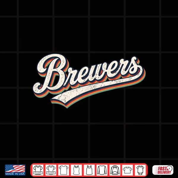 Design Vintage Brewers Retro Classic Gifts for Men Women Kids Shirt