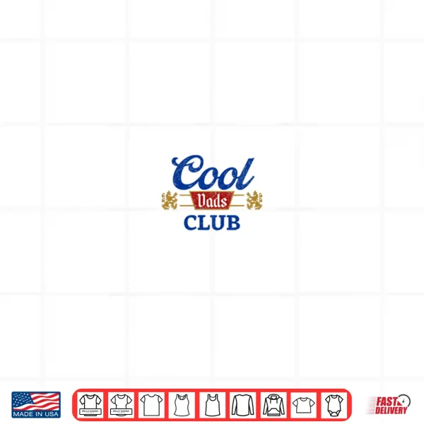 Design Vintage Cool Dads Club Fathers Day From Daughter Son Shirt