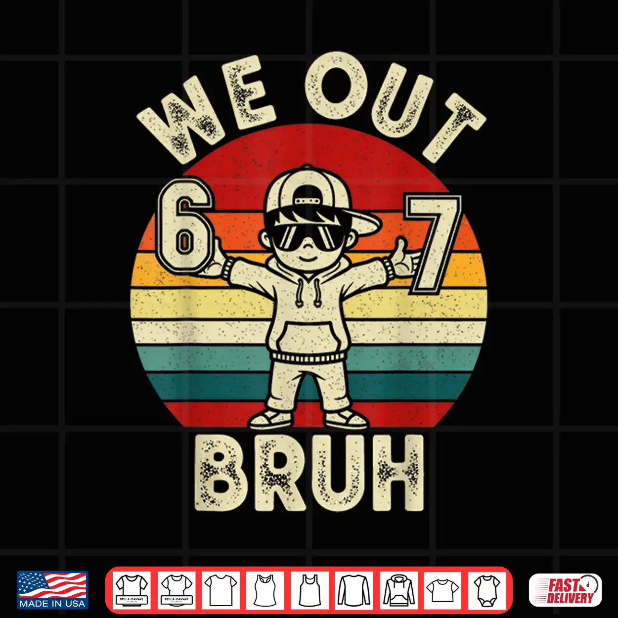 We Out Bruh 67 Last Day Of School Kids Boy Six Seven Meme Shirt We Out Bruh 67 Last Day Of School Kids Boy Six Seven Meme Shirt