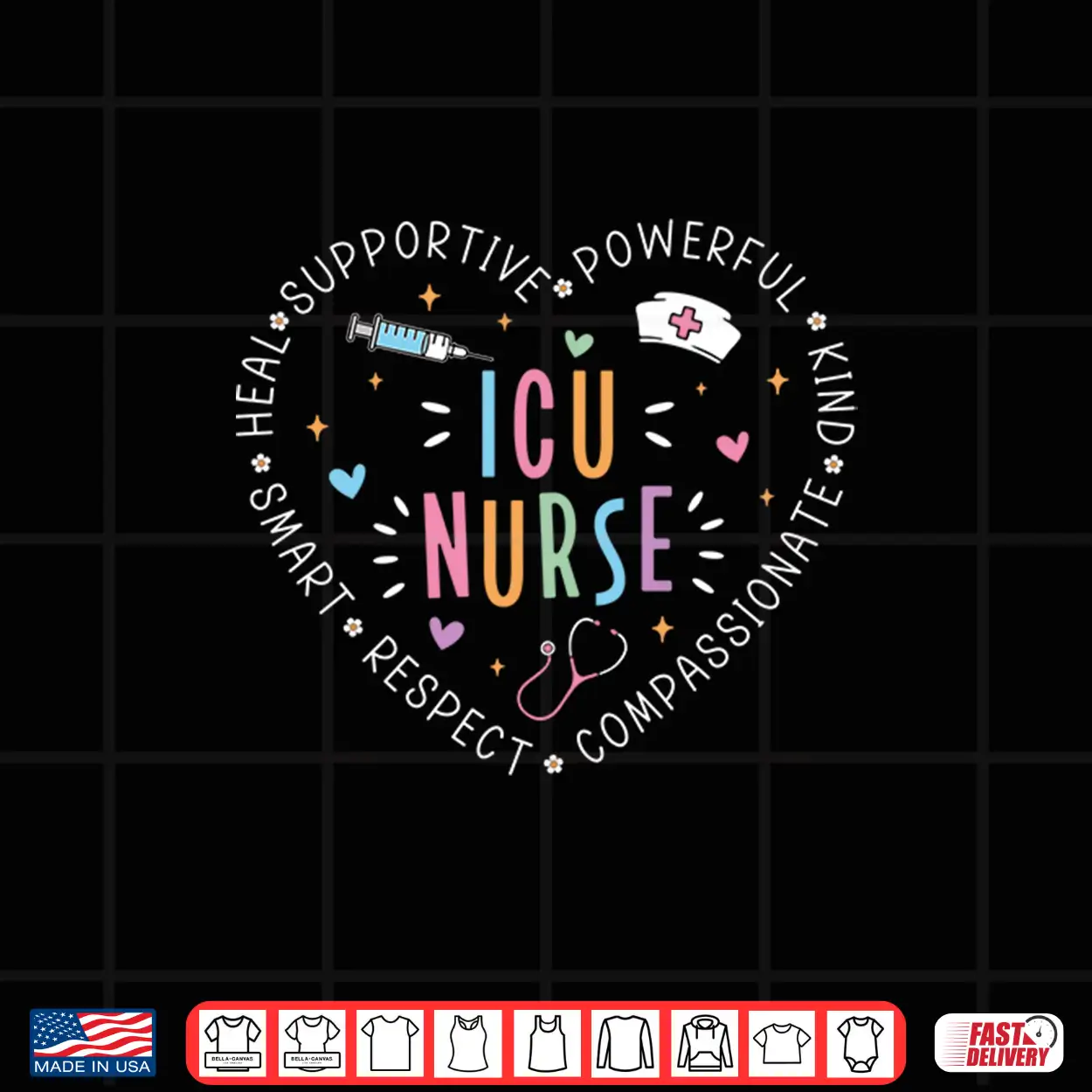 Womens Icu Nurse Shirt Intensive Care Unit Nurse Week 2026 Shirt Womens Icu Nurse Shirt Intensive Care Unit Nurse Week 2026 Shirt