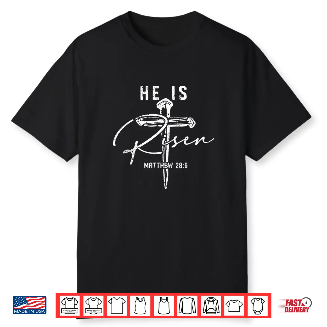 Easter Cross He Is Risen Jesus Christian Men Women Kid Youth Shirt Easter Cross He Is Risen Jesus Christian Men Women Kid Youth Shirt