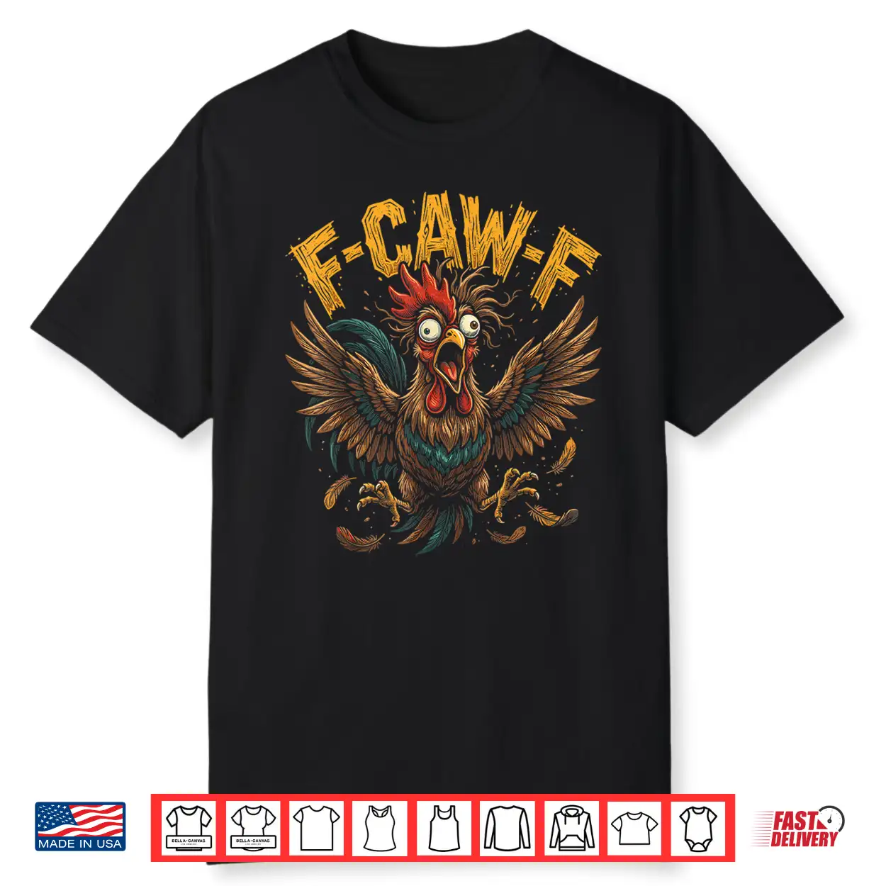 F Caw F Funny Rooster Sarcastic Meme Shirt F Caw F Funny Rooster Sarcastic Meme Shirt