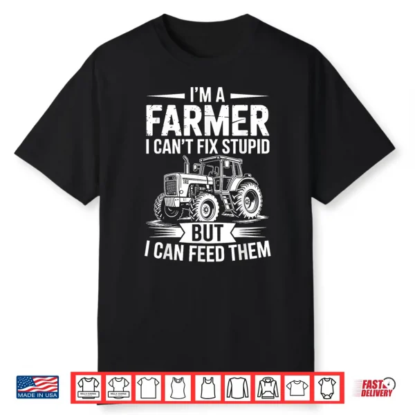 Farm Farmer Art For Men Women Agriculture Tractor Farming Shirt