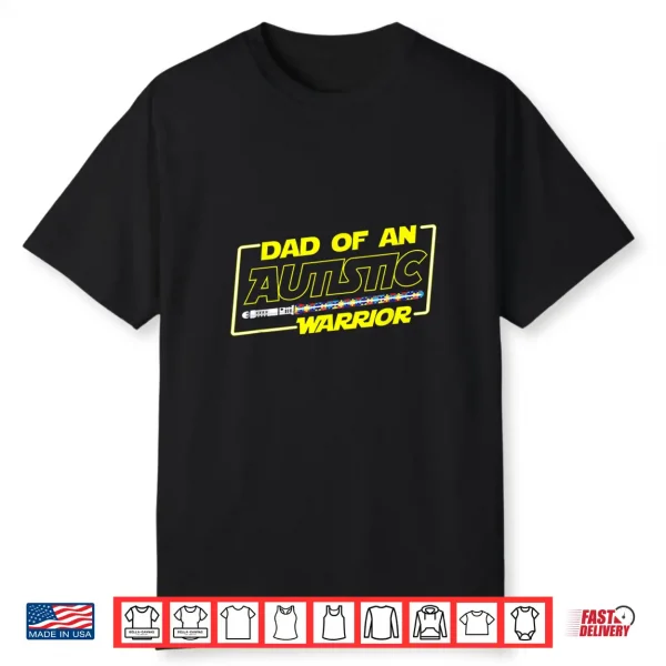 Father’S Day Autism Warrior Awareness Dad T Shirt For Men