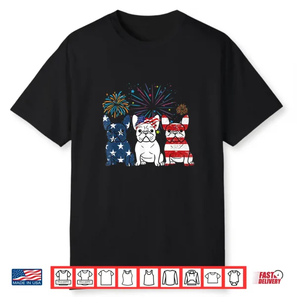 French Bulldog American Flag 4Th Of July Independence Day Shirt