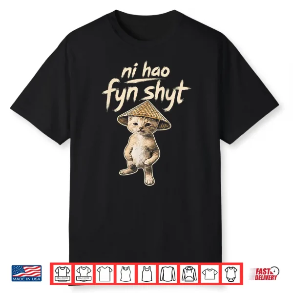 Funny Cat Meme Cute Kitten Animal Humor Shirt