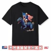 Funny George Washington Riding A Tyrannosaurus Rex Patriotic Shirt
