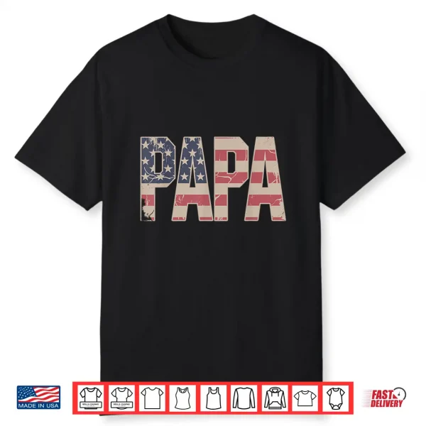 Funny Papa Art For Grandpa From Grandkids Father’S Day Papa Shirt